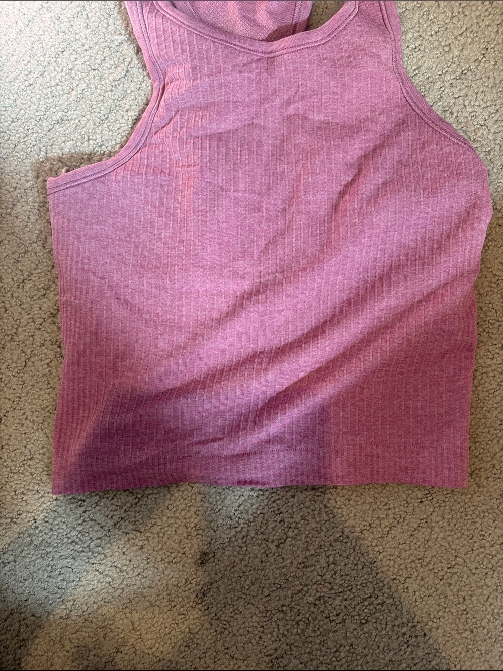 lululemon athletica Ribbed Cropped Tank Top - Pink